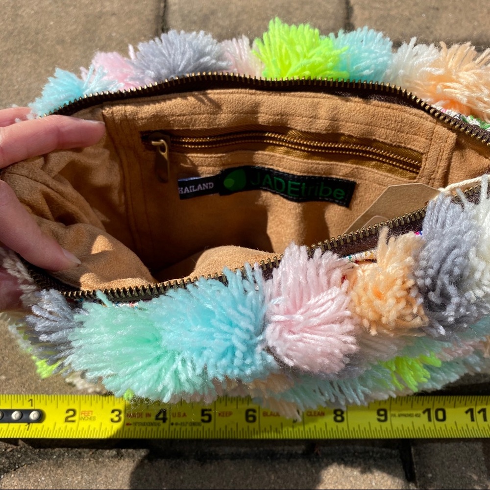 NWT JadeTribe PomPom Clutch - Picture 3 of 3